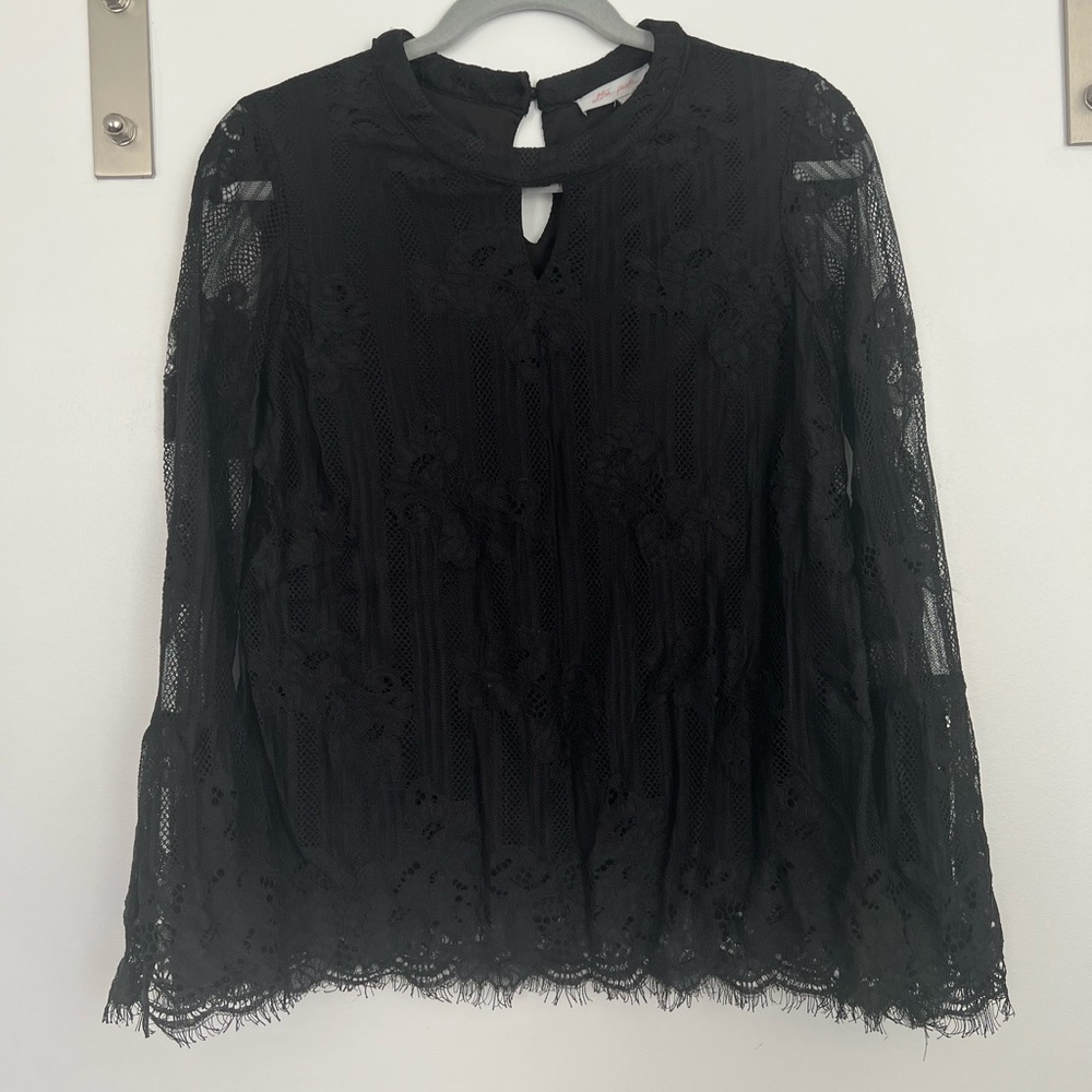 Black Lace Ultra Pink Top
